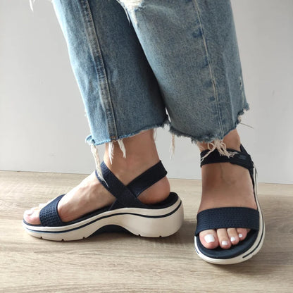 SANDALE CASUAL DAMA SKECHERS 140874 NVY