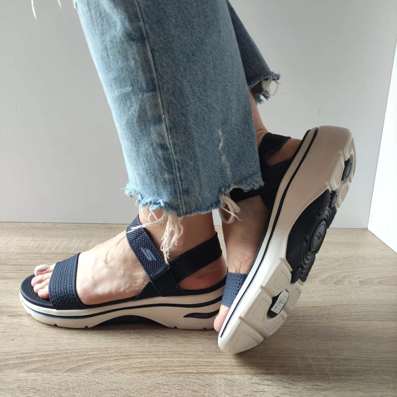 SANDALE CASUAL DAMA SKECHERS 140874 NVY - imagine 3