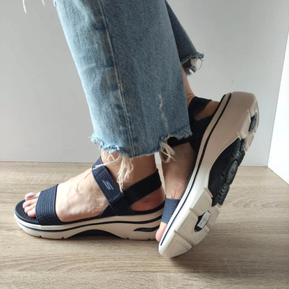 SANDALE CASUAL DAMA SKECHERS 140874 NVY