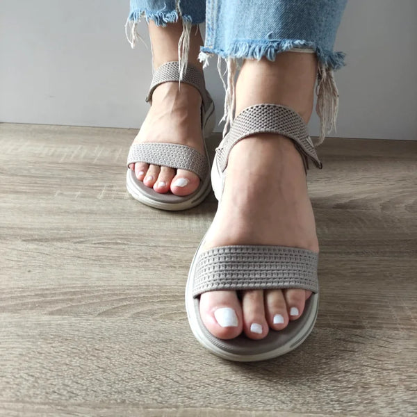SANDALE CASUAL DAMA SKECHERS 140874 TPE - imagine 5