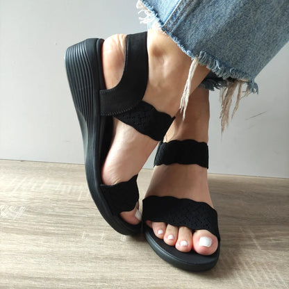 SANDALE CASUAL DAMA SKECHERS 163165 BBK