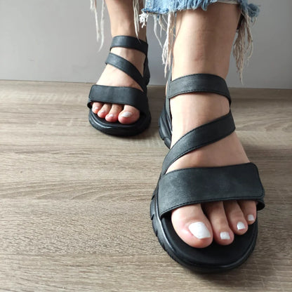 SANDALE CASUAL DAMA SKECHERS 163532 BBK
