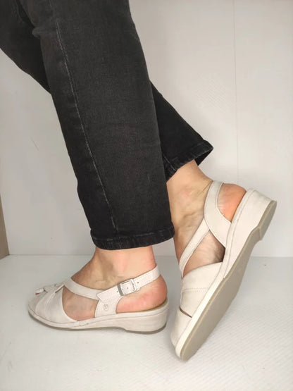 SANDALE CASUAL DAMA SUAVE 0012T NICE 52-N CREM