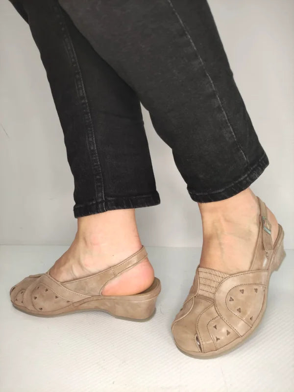 SANDALE CASUAL DAMA SUAVE 0019PT ROMA 03-N BEJ - imagine 2