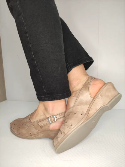 SANDALE CASUAL DAMA SUAVE 0019PT ROMA 03-N BEJ