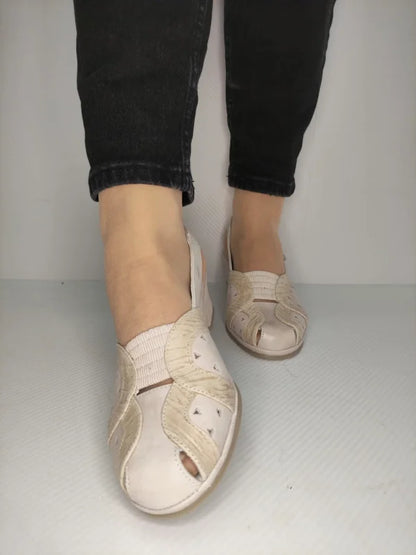 SANDALE CASUAL DAMA SUAVE 0019PT ROMA 52-N CREM