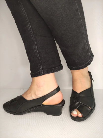 SANDALE CASUAL DAMA SUAVE 0026T ROMA 01-N NEGRE