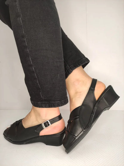 SANDALE CASUAL DAMA SUAVE 0026T ROMA 01-N NEGRE