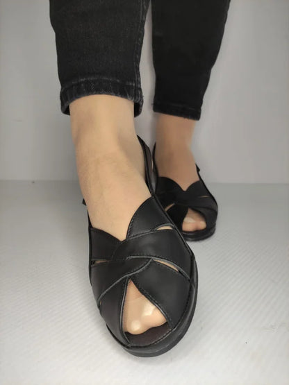 SANDALE CASUAL DAMA SUAVE 0111T ROMA 01-N NEGRE