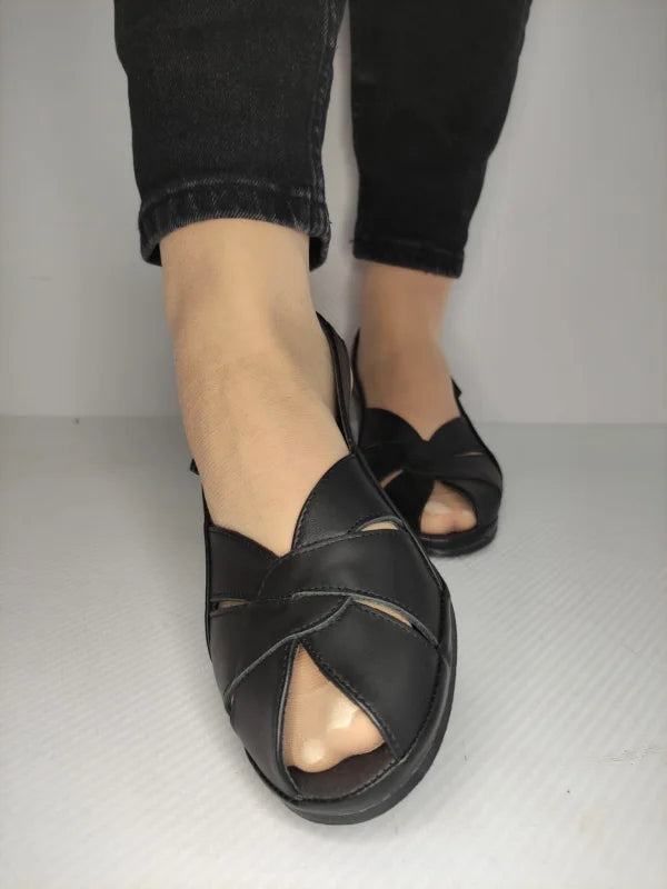 SANDALE CASUAL DAMA SUAVE 0111T ROMA 01-N NEGRE - imagine 3