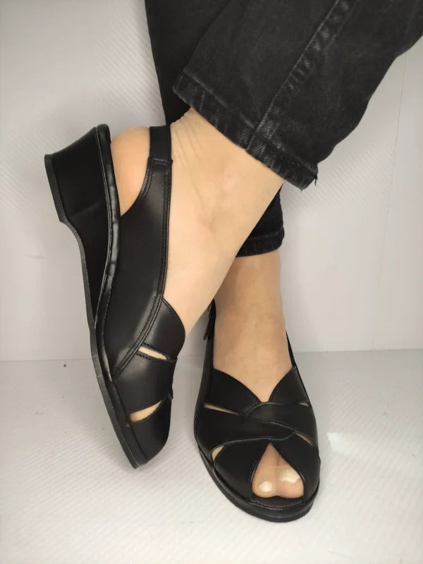 SANDALE CASUAL DAMA SUAVE 0111T ROMA 01-N NEGRE - imagine 4