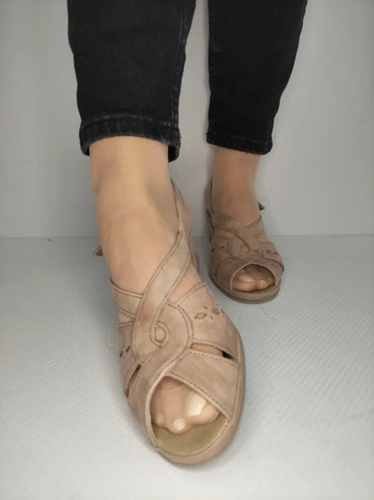 SANDALE CASUAL DAMA SUAVE 0264PT ROMA 03-N BEJ