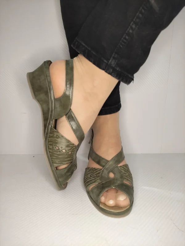 SANDALE CASUAL DAMA SUAVE 0264PT ROMA 40-N KAKI - imagine 3