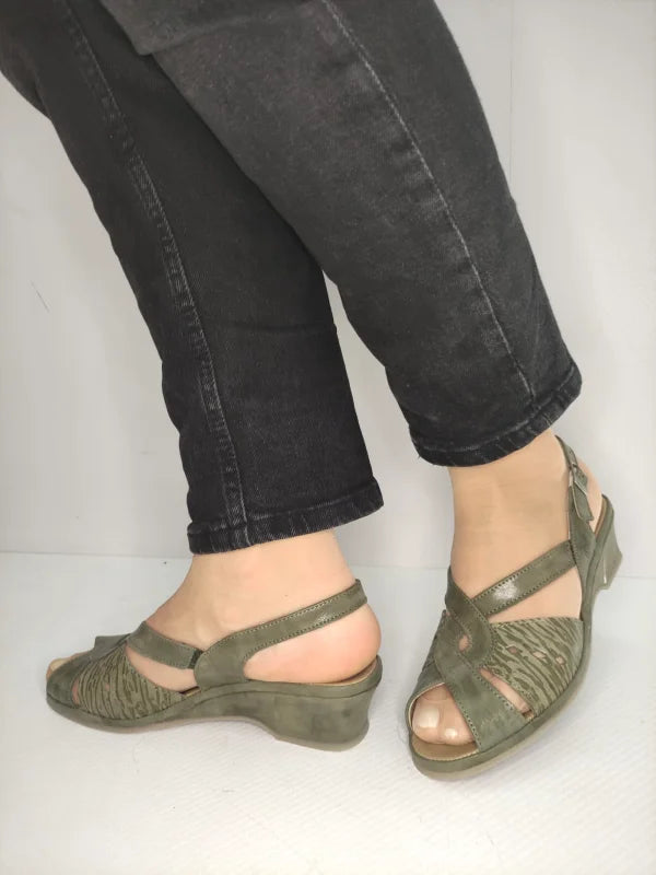 SANDALE CASUAL DAMA SUAVE 0264PT ROMA 40-N KAKI - imagine 5