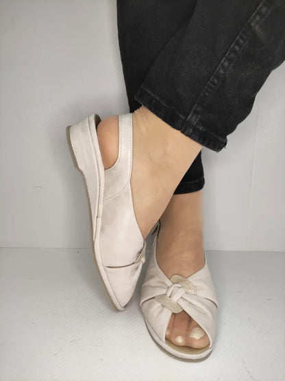 SANDALE CASUAL DAMA SUAVE 0273T NICE 52-N CREM
