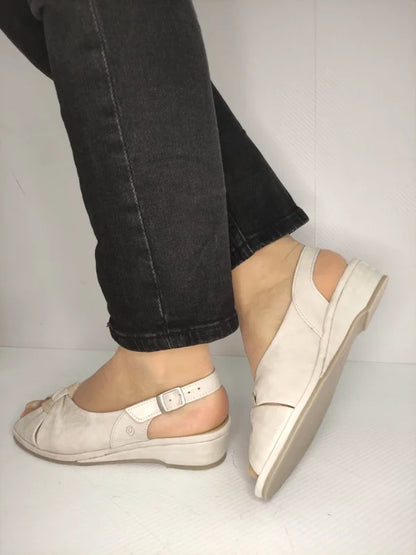 SANDALE CASUAL DAMA SUAVE 0273T NICE 52-N CREM