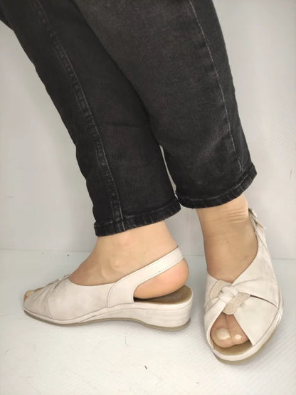 SANDALE CASUAL DAMA SUAVE 0273T NICE 52-N CREM