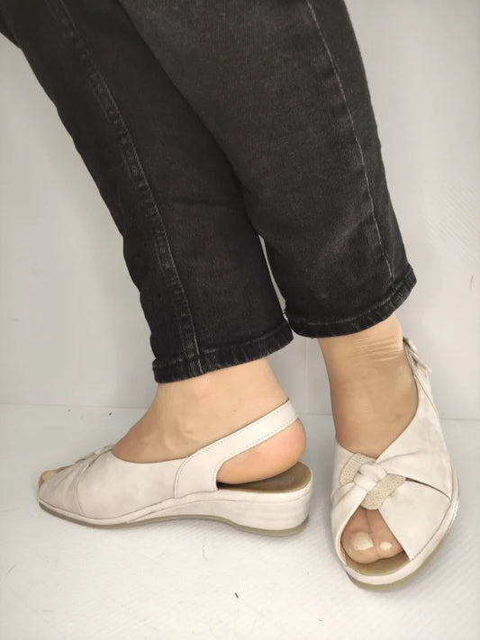 SANDALE CASUAL DAMA SUAVE 0273T NICE 52-N CREM