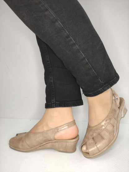 SANDALE CASUAL DAMA SUAVE 0290T ROMA 03-N BEJ