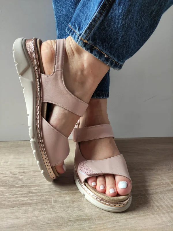 SANDALE CASUAL DAMA SUAVE 12501VT MOSTAR C5-N ROZ NUDE - imagine 3