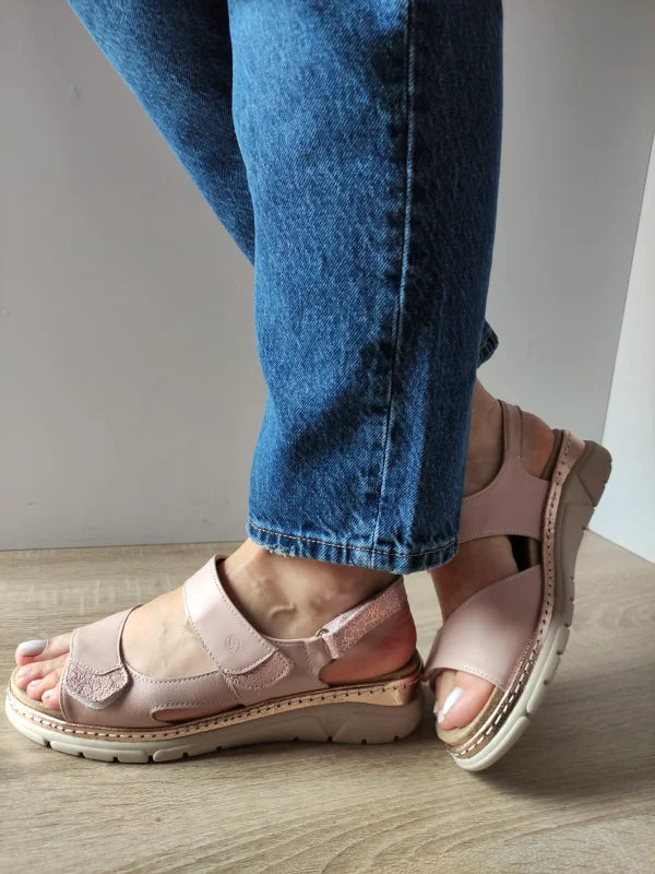 SANDALE CASUAL DAMA SUAVE 12501VT MOSTAR C5-N ROZ NUDE - imagine 5