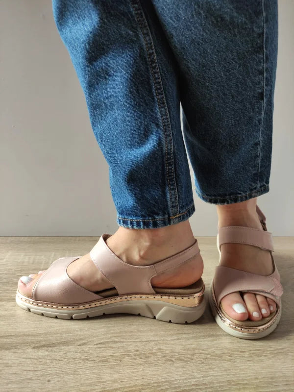 SANDALE CASUAL DAMA SUAVE 12501VT MOSTAR C5-N ROZ NUDE - imagine 2