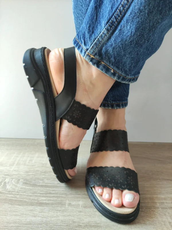 SANDALE CASUAL DAMA SUAVE 12514GT MOSTAR 01-N NEGRE - imagine 4