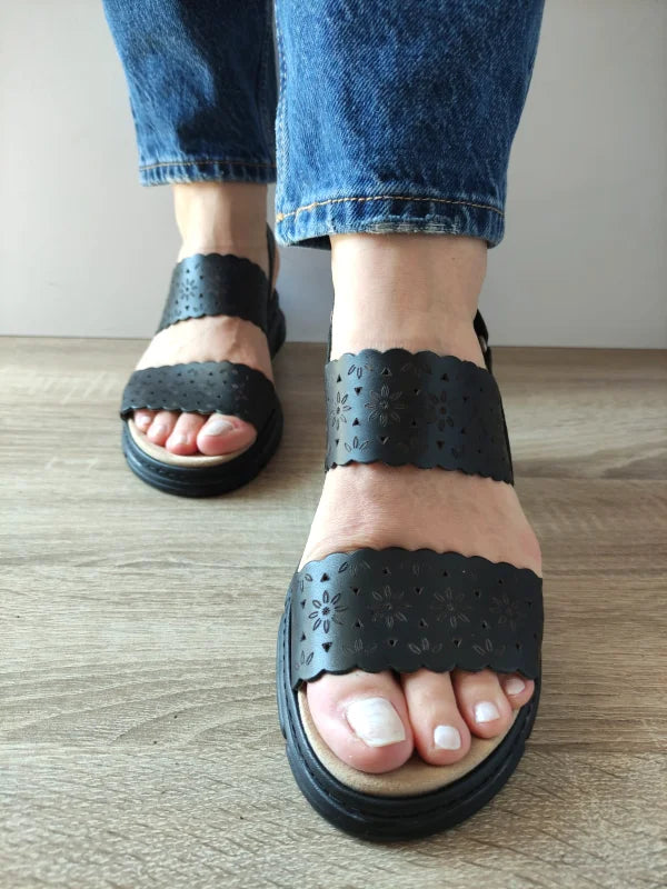 SANDALE CASUAL DAMA SUAVE 12514GT MOSTAR 01-N NEGRE - imagine 5
