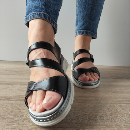 SANDALE CASUAL DAMA SUAVE 12522VT MOSTAR 01-N NEGRE