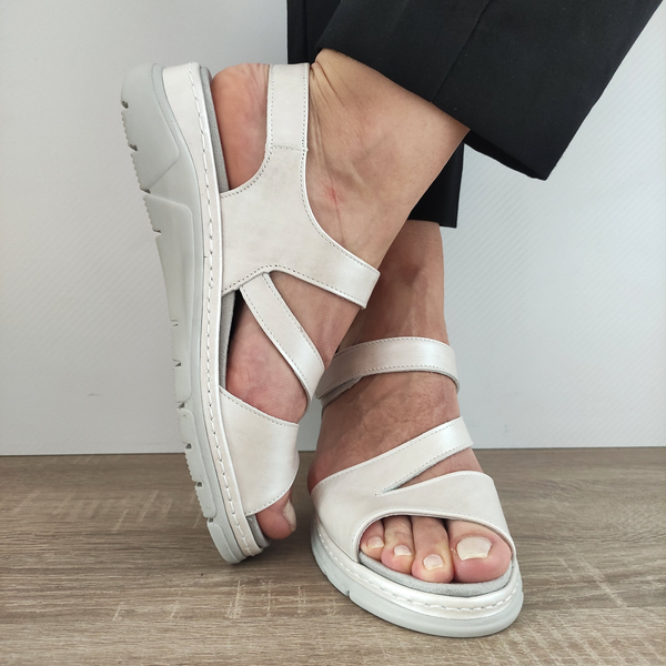 SANDALE CASUAL DAMA SUAVE 12523T MOSTAR C5-N GRI DESCHIS - imagine 5