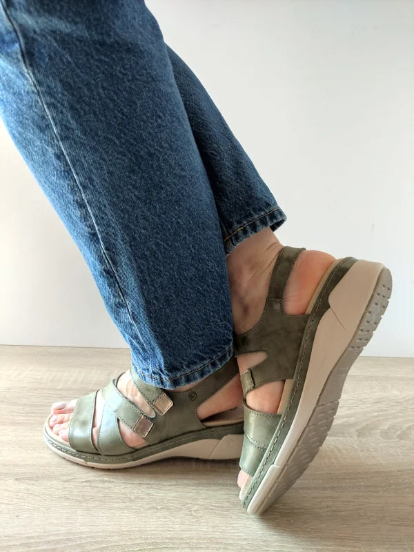 SANDALE CASUAL DAMA SUAVE 18000T AZORES 40-N KAKI - imagine 5