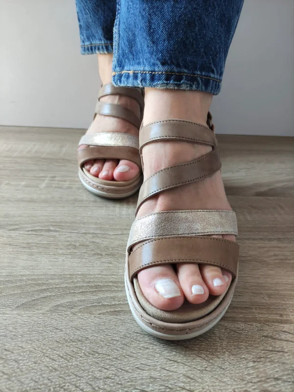 SANDALE CASUAL DAMA SUAVE 18010T AZORES 03-N BEJ + MARO
