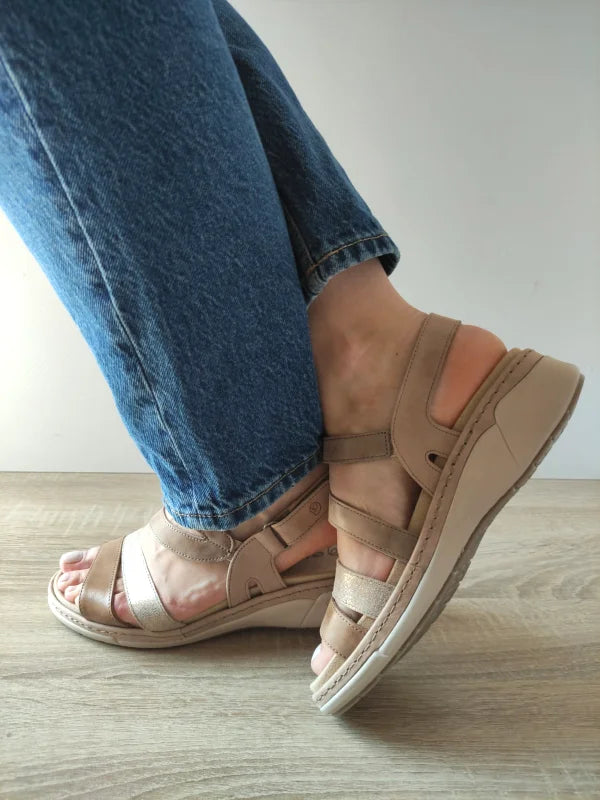 SANDALE CASUAL DAMA SUAVE 18010T AZORES 03-N BEJ + MARO