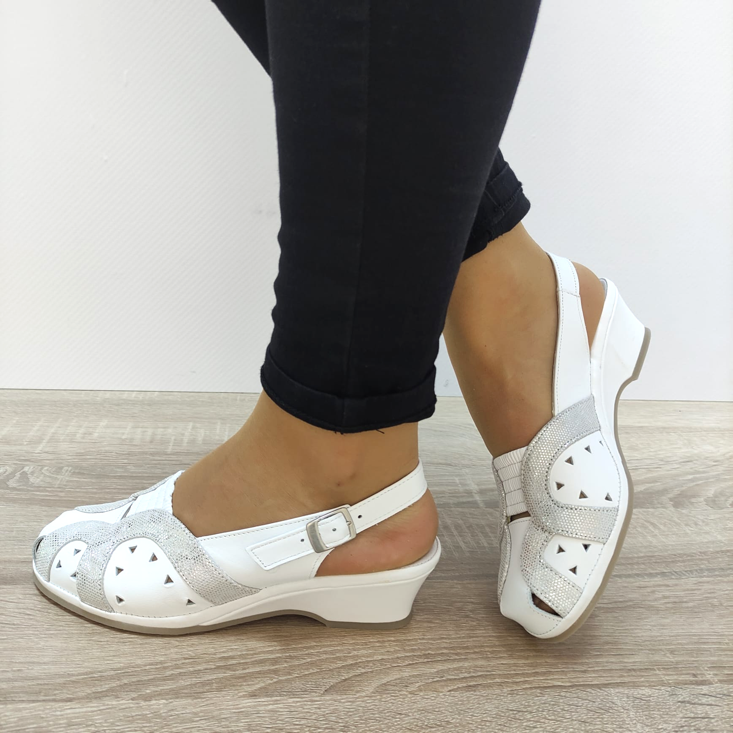SANDALE CASUAL DAMA SUAVE SU0019P ROMA 13-N ALBE