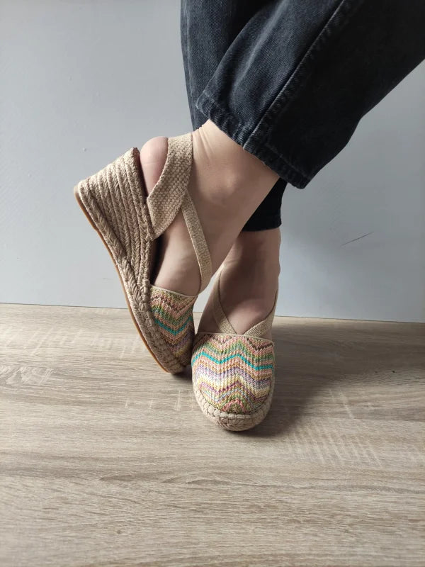 SANDALE CASUAL DAMA TAMARIS 29603-44 BEJ + MULTICOLOR - imagine 5