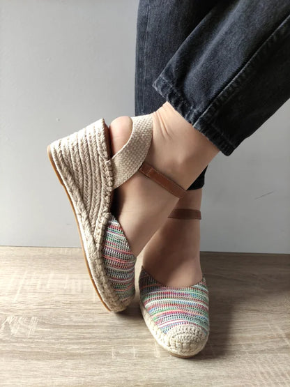 SANDALE CASUAL DAMA TAMARIS 29610-42 BEJ CU MULTICOLOR