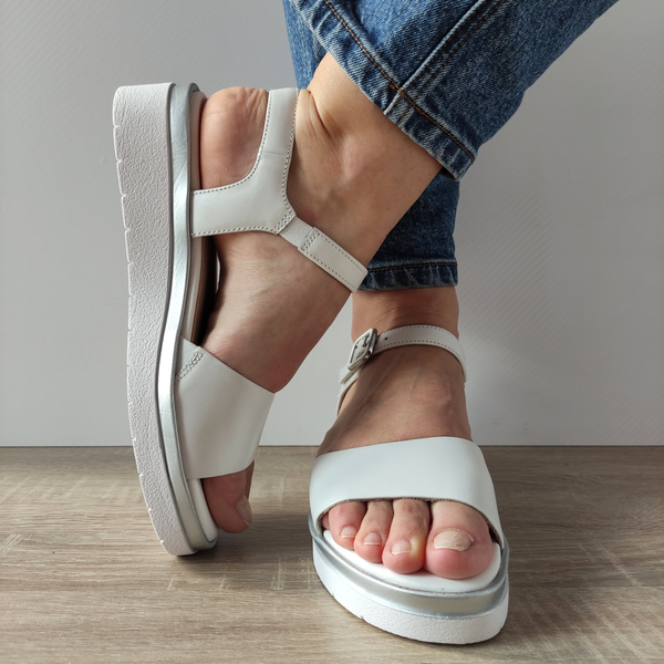 SANDALE CASUAL DAMA TAMARIS 88708-42 ALBE - imagine 4