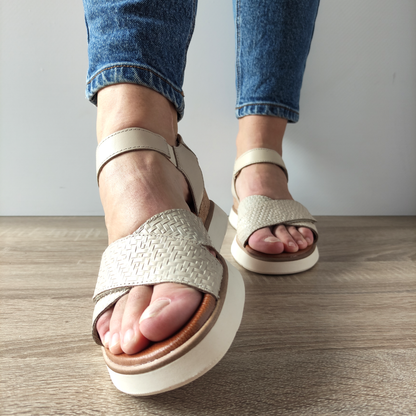 SANDALE CASUAL DAMA TAMARIS 88715-42 BEJ