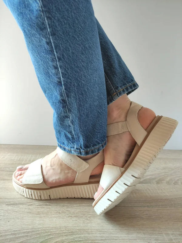 SANDALE CASUAL DAMA TAMARIS 88720-44 BEJ - imagine 4