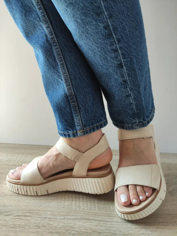 SANDALE CASUAL DAMA TAMARIS 88720-44 BEJ - imagine 2