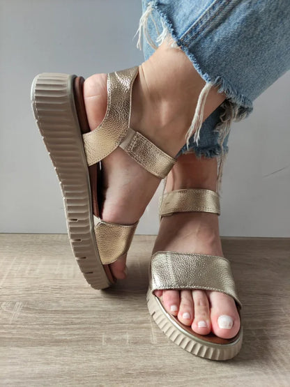SANDALE CASUAL DAMA TAMARIS 88720-44 GOLD
