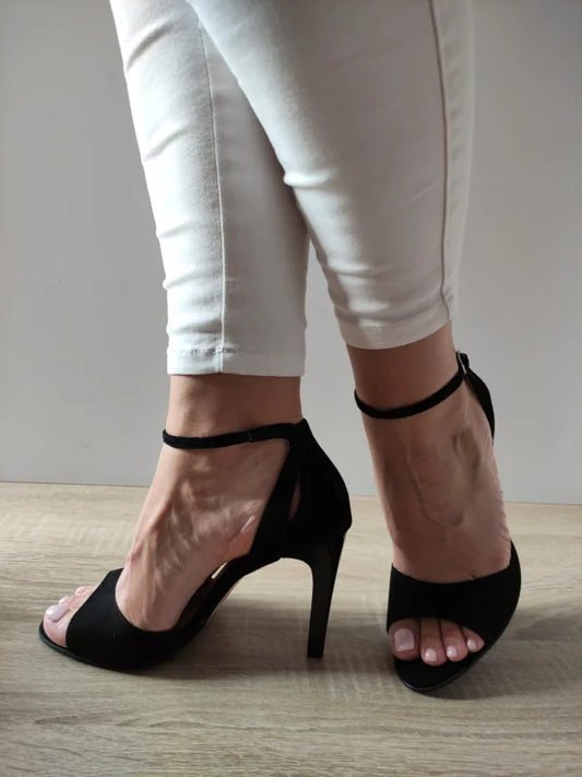 SANDALE ELEGANTE DAMA ANTONI 52721 NEGRE VELUR