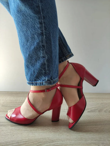 SANDALE ELEGANTE DAMA ANTONIO 38336 ROSII INCHIS