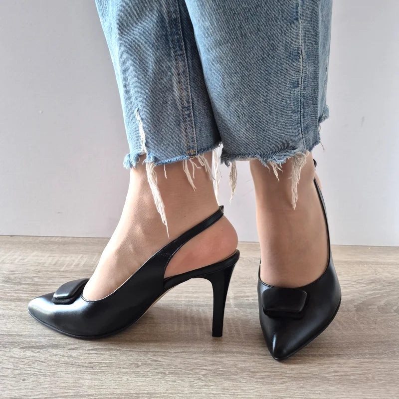SANDALE ELEGANTE DAMA ANTONIO 7527 NEGRE - imagine 2