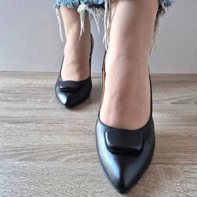 SANDALE ELEGANTE DAMA ANTONIO 7527 NEGRE - imagine 4