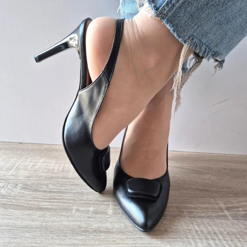 SANDALE ELEGANTE DAMA ANTONIO 7527 NEGRE - imagine 5