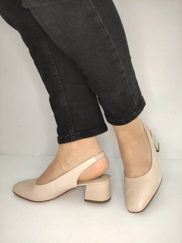 SANDALE ELEGANTE DAMA CAPRICE 29500-42 BEJ NUDE PERLAT