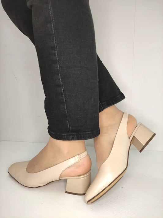 SANDALE ELEGANTE DAMA CAPRICE 29500-42 BEJ NUDE PERLAT