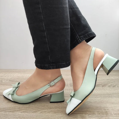 SANDALE ELEGANTE DAMA DOGATI 1385 VERNIL CU ALB