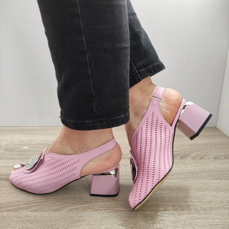 SANDALE ELEGANTE DAMA DOGATI 529 ROZ PASTEL